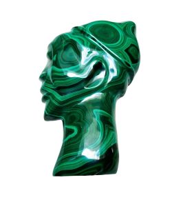 Malachite Head Sculpture